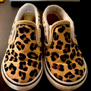 Cheetah vans size 5 toddler